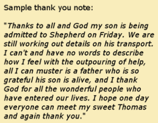 Sample Thank You Note